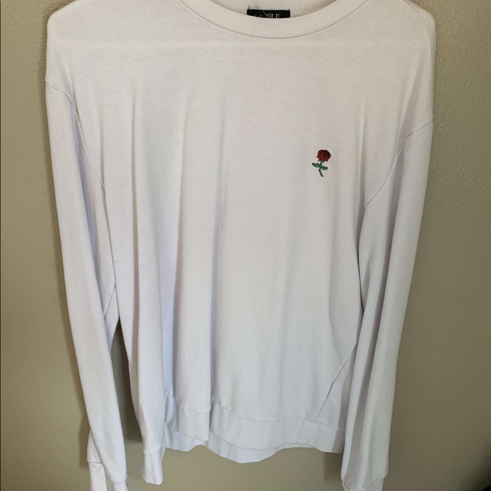 Forever 21 rose sweatshirt